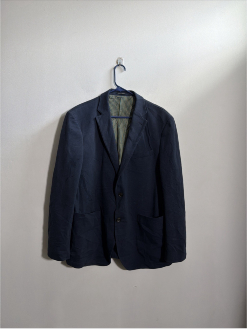 EUC MEN’S FLYNT BURTON COTTON BLAZER SUIT TOP SIZE 44 REG 44R BLUE